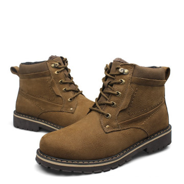 Homens quentes venda de couro moda inverno botas baratas homens